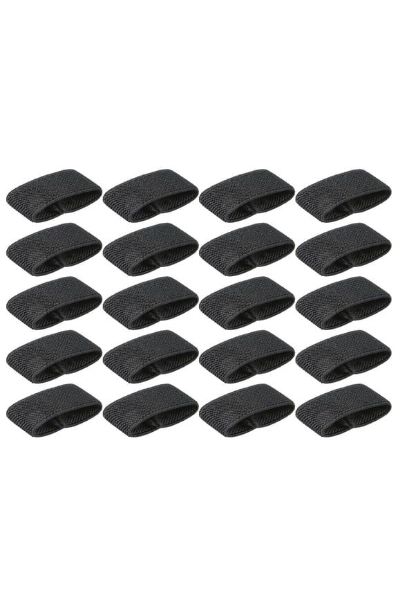 20Pcs Elastic Webbing Belt Loop Keeper Belts Keeper Backpack Straps Keeper Belt Loop Stay Belt