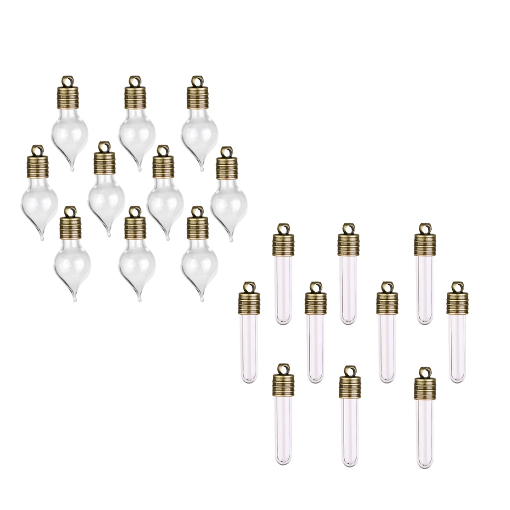 1000 Pièces Mini Flacons En Verre Transparent Vides - Pour Pendentifs, Wish Bottles, DIY
