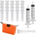 thumbnail image 1 of 20Pcs Empty Lip Gloss Tubes 15ml Clear Lip Gloss Containers Lip Balm Tubes Lipgloss Supplies Squeeze Tubes Kit with 2Pcs x 20ml Syringes and Cosmestic Bags for DIY Lip Gloss Base, 1 of 8