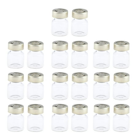 20Pcs Empty Sterile Glass Sealed Vials Bottles Liquid Containers 3ml