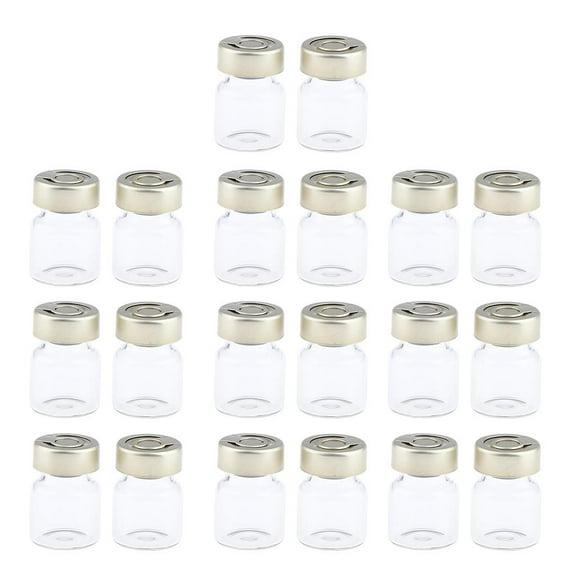 20Pcs Empty Sterile Glass Sealed Vials Bottles Liquid Containers 3ml
