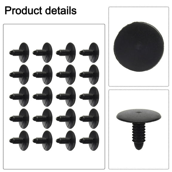 20Pcs Fender Liner Retainer Clips Push Pin 6506293Aa For Jeep Grand/New/ Black
