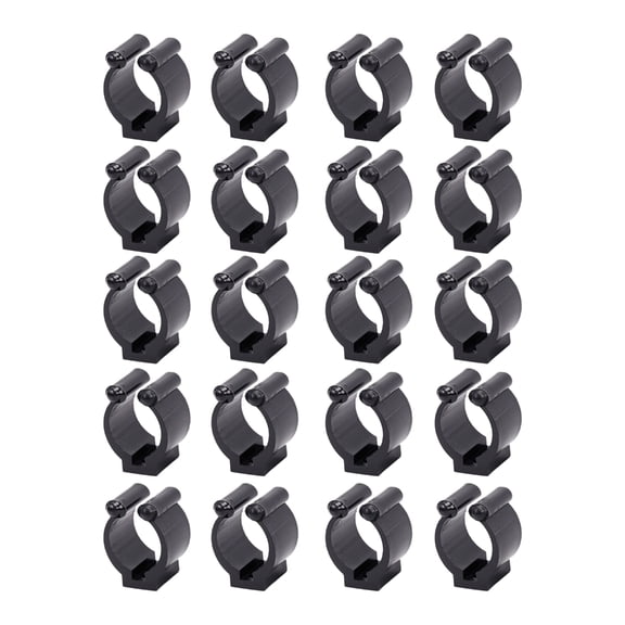 20Pcs Fishing Rod Holder Clips Billiards Pool Cue Clips Plastic Fishing Rod Clips Snooker Cue Locating Clips Enduring
