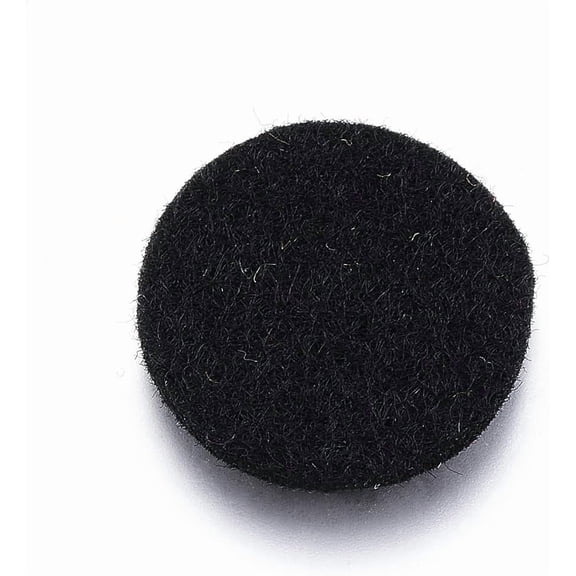 20Pcs Flat Round Fibre Perfume Pads Essential Oils Diffuser Locket Pads Black Replacement Felt Pads Unscented Oil Diffuser Pads DIY