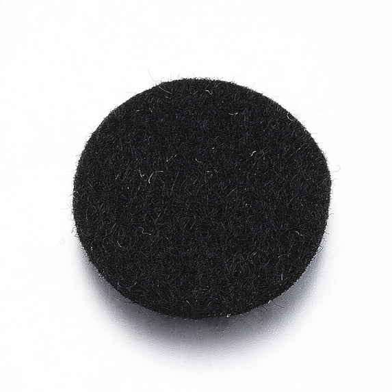20Pcs Flat Round Fibre Perfume Pads Essential Oils Diffuser Locket Pads Black Replacement Felt Pads Unscented Oil Diffuser Pads