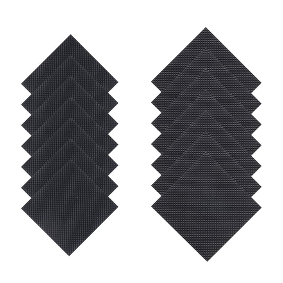 LITINKIMI Non-Skid Heel Sole Pads Black Rubber Durable for Shoes 20Pcs