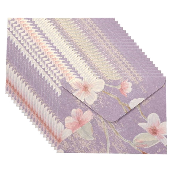 20Pcs Floral Print Envelopes For Valentines Card And Mailing