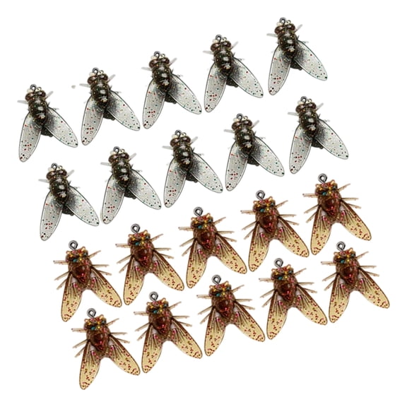 20Pcs Fly Fishing Baits Fly Hook Soft Baits Fly Fishing Lures with Hook