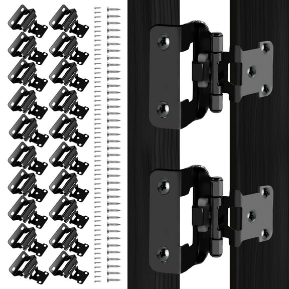 20Pcs Frame Cabinet Hinges Self Closing Cabinet Hinges Cold Rolled Steel Cupboard Hinges Sturdy Kitchen Cabinet Door Hinges Cabinet Hardware for Kitchen Bathroom Office