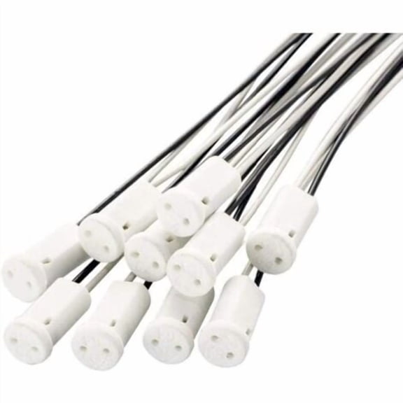 20Pcs G4 Bulb Holder 10cm,G4 Lamp Base Ceramic Holder 12V G4 Halogen Sockets for Quartz Lamps, Halogen Lamps, LED Lamps