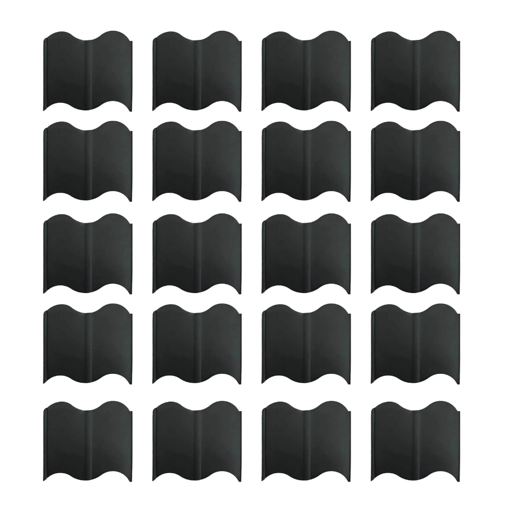 20Pcs Gardens Fence Outdoor Ground Edging Fence Decorative Border Plant Stake Yard Landscape