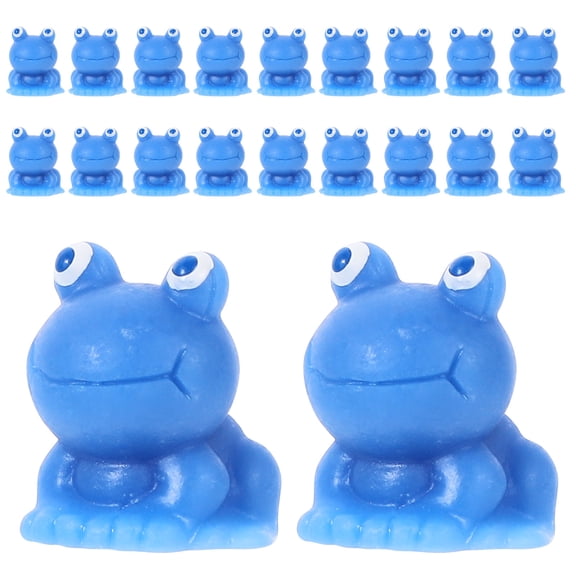 20Pcs Garden Miniature Frogs Moss Landscape Frog Decors Desktop Mini Frog Sculptures Mini Frogs