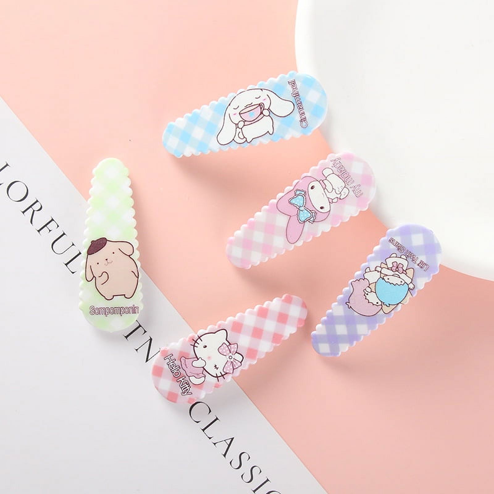 20Pcs Girls Fashion Wave Hairpin Cartoon Sanrio Hair Clip BB Clip Cute