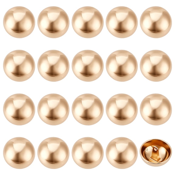 20Pcs Gold Metal Shank Single Hole Button Sew Cover Up Studs Buttons Mushroom Zinc Alloy Coats Clothes Decoration for Dress Shirt Cardigan Sewing DIY