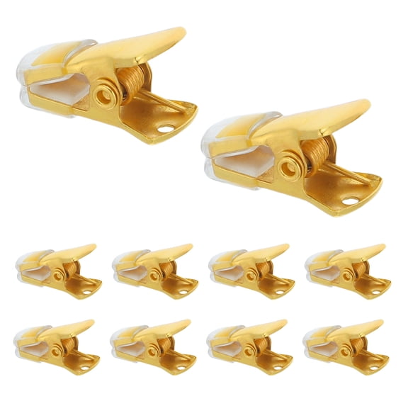 LITINKIMI 20Pcs Small Golden Metal Clips for Baseball Caps Hijabs and Shirt Clips with Smooth Finish