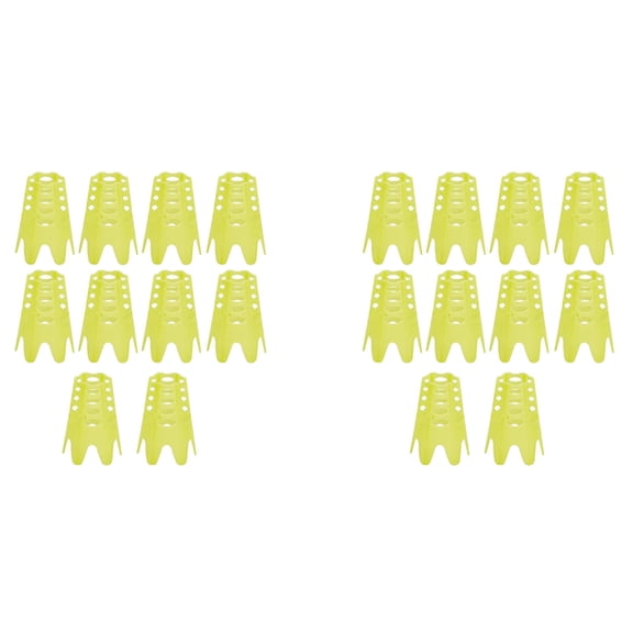 20Pcs Golf Mat Tees,Golf Simulator Tees,Practice Golf Tees for Driving Range,Home Golf Tees for Golf Training,Yellow L