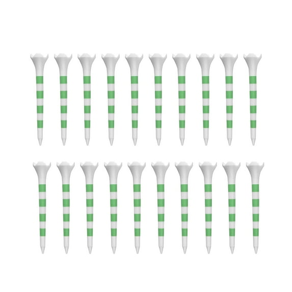 20Pcs Golf Tees Golf Swing Trainer Aid Golfer Gift 83mm Golf Ball Tee Holder Green
