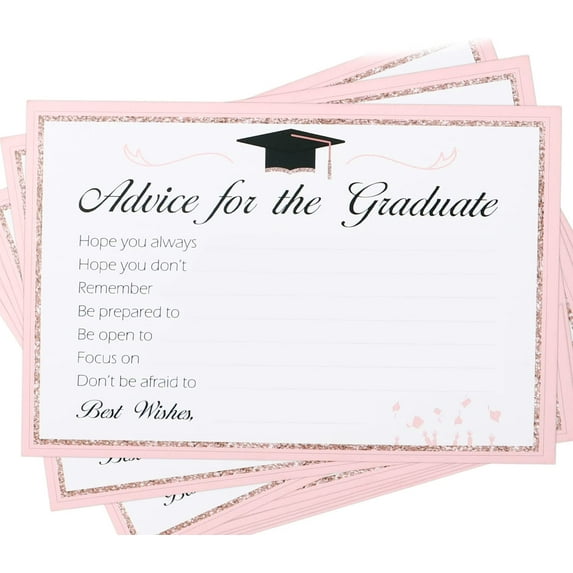 20Pcs Graduation Advice Cards with Best Wishes Graduation Decorations Favor Party Supplies for Graduate Decorations