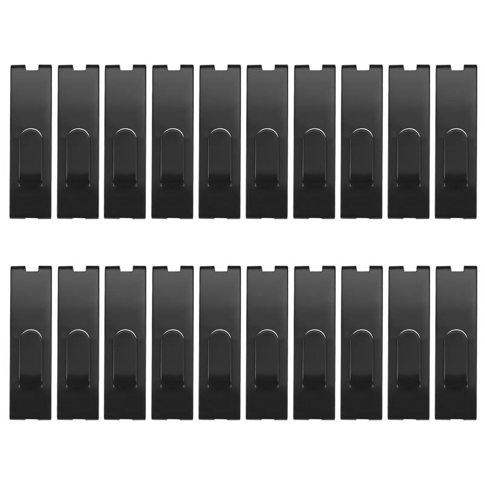 IGNPION 35-Pack Grid Panel Hooks - 20cm Black Iron Hooks For Retail Display, Garage, Shop Wall Grid Organizer