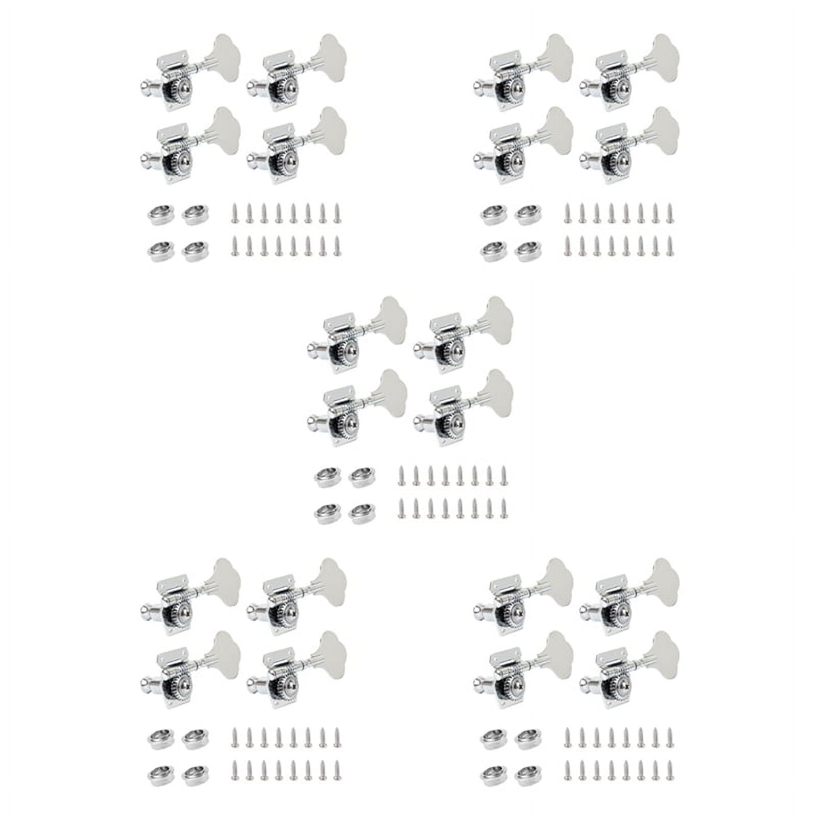 20Pcs Guitar Tuning Pegs Electric Tuner Peg Guitar Open Gear Tuning Pegs Machine Heads Silver