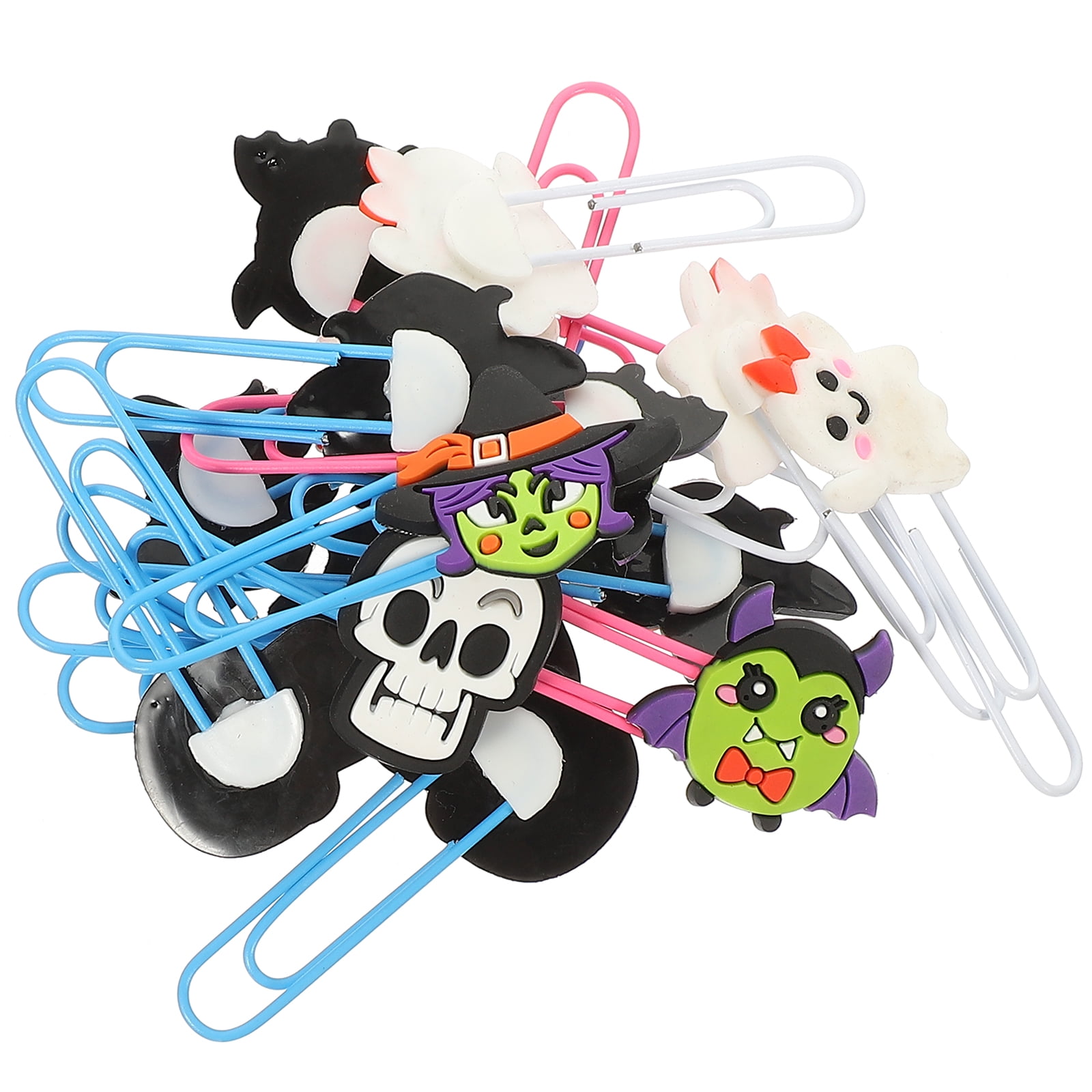 20Pcs Halloween Bookmarks Delicate Paper Clips Halloween Paper Clips