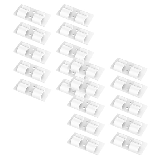 20Pcs Halloween Hooks For Outdoor String Lights Outdoor Light Clips With Adhesive Strips, Wall Clips Wire Holder Outdoor Light Hooks For Indoor Outdoor Party Decor Christmas Halloween Festi Hooks