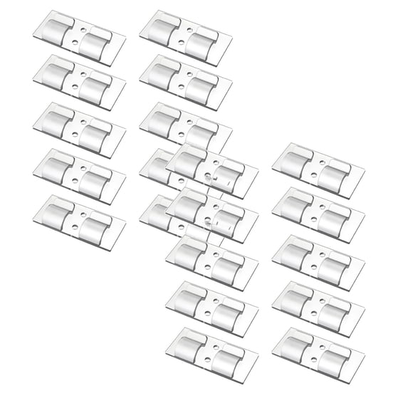 20Pcs Halloween Hooks For Outdoor String Lights Outdoor Light Clips With Adhesive Strips, Wall Clips Wire Holder Outdoor Light Hooks For Indoor Outdoor Party Decor Christmas Halloween Festi Hooks