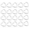thumbnail image 1 of 20Pcs Heart-Shaped Split Rings Key Rings, 1 of 7