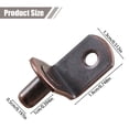 thumbnail image 1 of 20Pcs Heavy Duty Shelf Brackets Support for Cabinet Bookcase Wall Mount, 0.5Cm (Bronze), 1 of 3