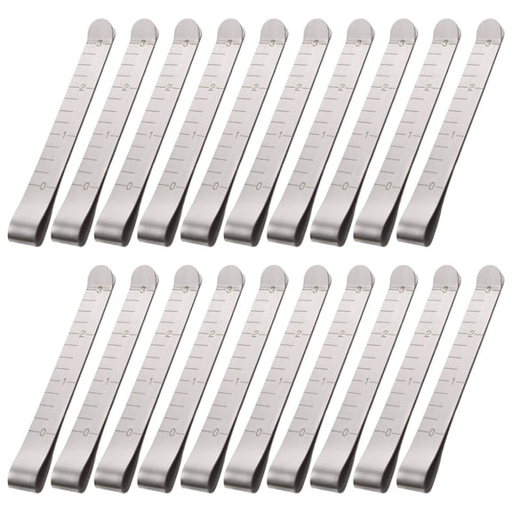 20Pcs Hemming Clips 3Inch Sewing Clip Marker Ruler Measuring Tool for Sewing Fabric Pinning Quilting Crafting Project