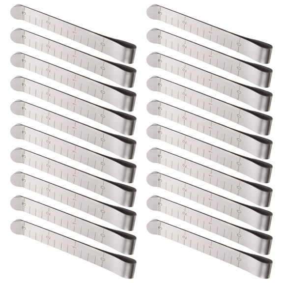 20Pcs Hemming Clips 3Inch Sewing Clip Marker Ruler Measuring Tool for Sewing Fabric Pinning Quilting Crafting Project