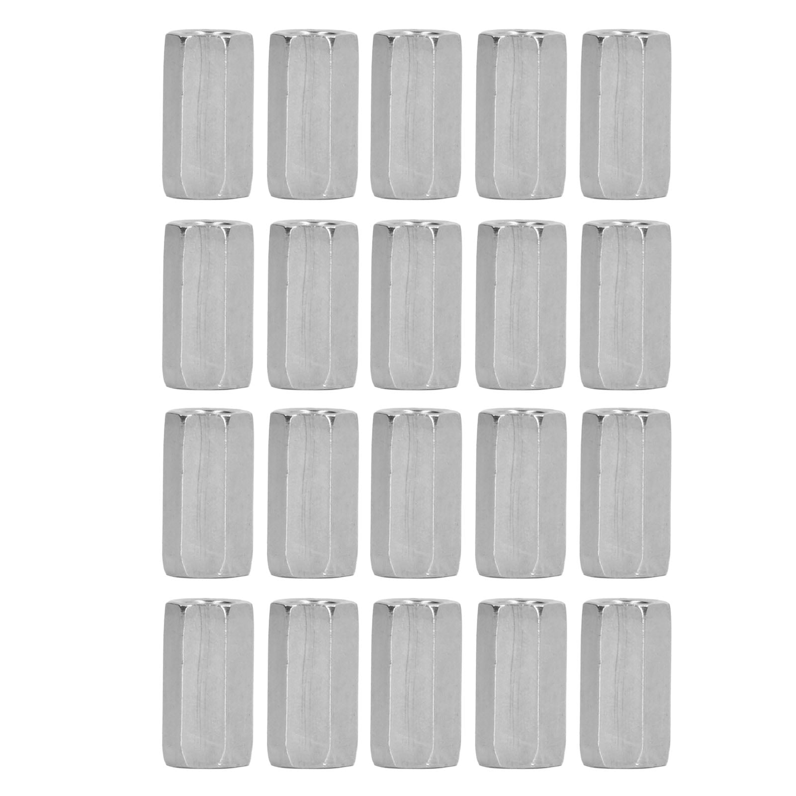 20Pcs Hex Coupling Nut M6 Stainless Steel Rust Resistant Connector Nut