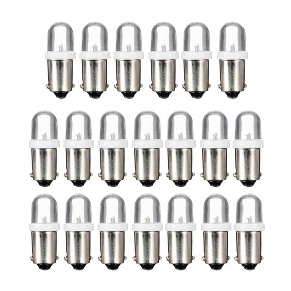 20Pcs High Brightness White LED Light Bulb T11 BA9S T4W for Car Lights Turn Light Bulbs