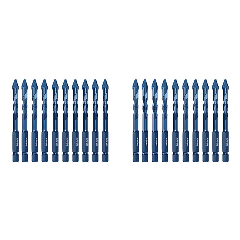 20Pcs High Hardness Eccentric Drill Precision Drilling 6mm Glass Tile ...