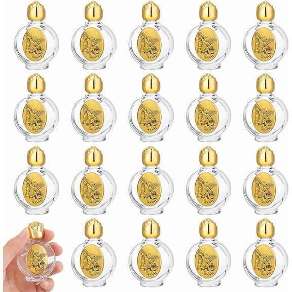 20Pcs Holy Water Bottles Empty Glass Bottles Party Favor Gifts 0.5 Floz Holy Water Flask Holy Water Container Holy Water Holder