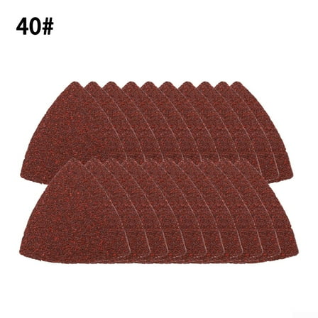 20Pcs Hook&Loop Triangle Sandpaper 80×80×80mm Sanding Disc Sandpaper 40-400Grit