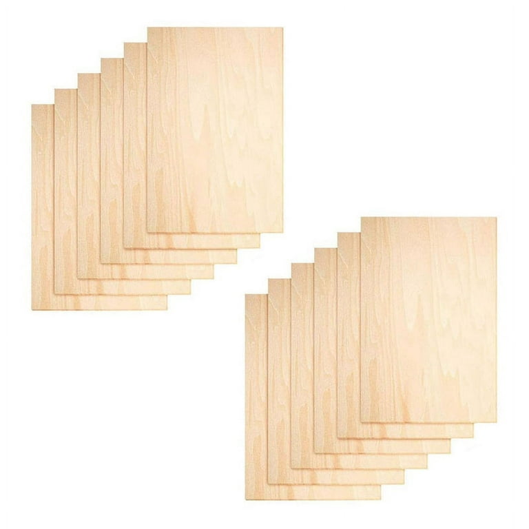 20Pcs House Wooden Crafts Plywood Sheets DIY Decro Wood Chips