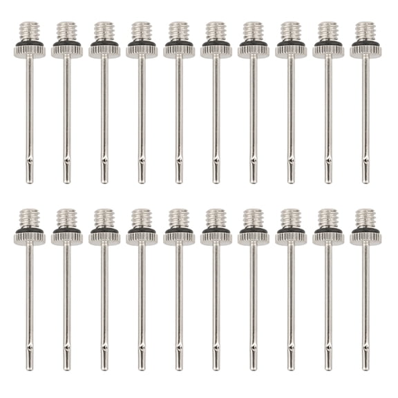 20Pcs Inflatable Needle Replacement Stainless Inflation Needle for Basketball Soccer Volleyball Balls Air Pumps Needle