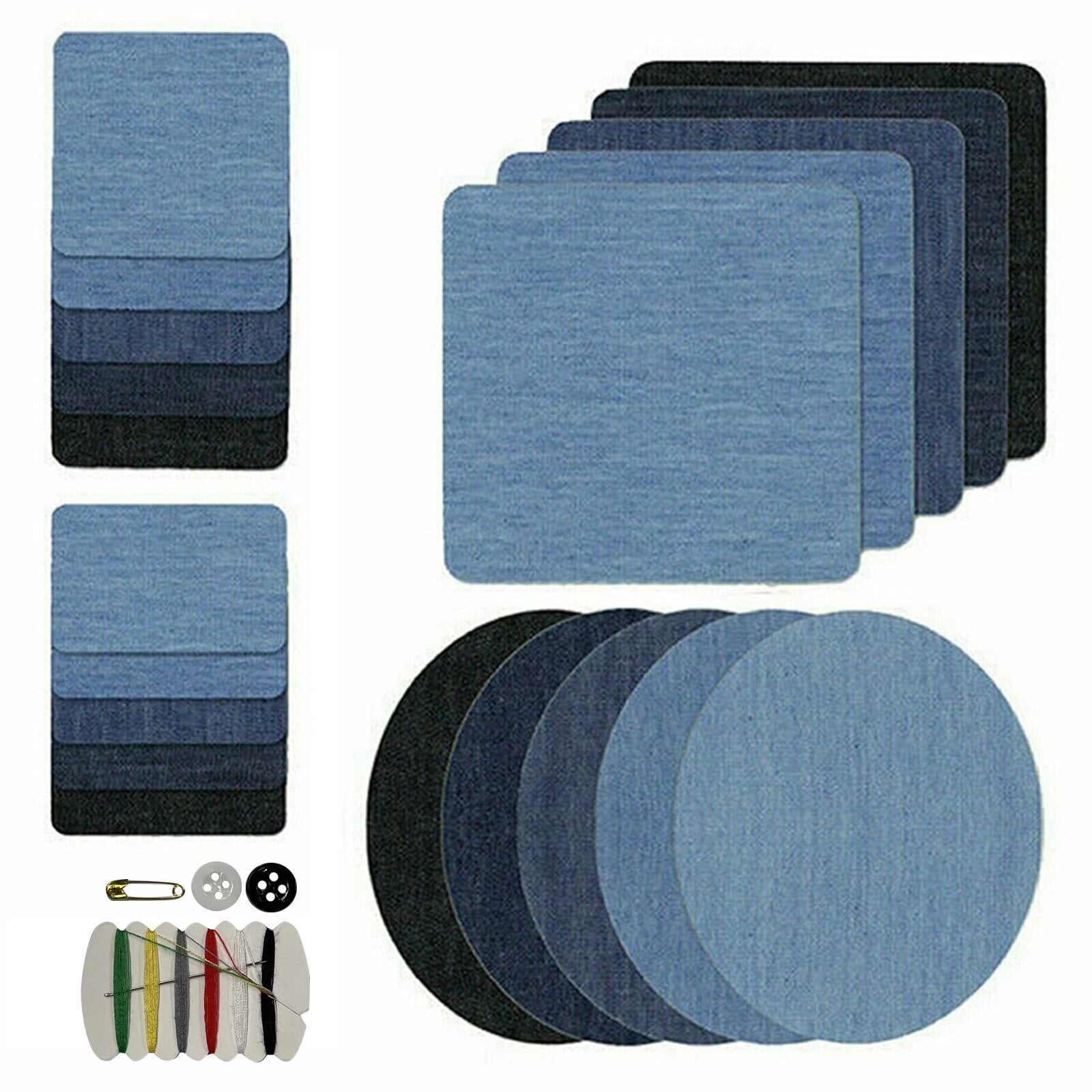 Sourcing Map 6Pcs Iron On Patches Fabric Repair Patches Iron-On Mending Fabric Brown 4.9"x3.7" For Clothes Repair, Pants, Bags Hole Repairing And Decoration