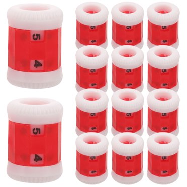 Raindrops Beginner Red Plastic Row Counter for Precise Stitch Tracking
