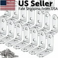 thumbnail image 1 of 20Pcs L Shape Corner Brace Steel Shelf Support Right Angle Bracket With Screws, 1 of 6