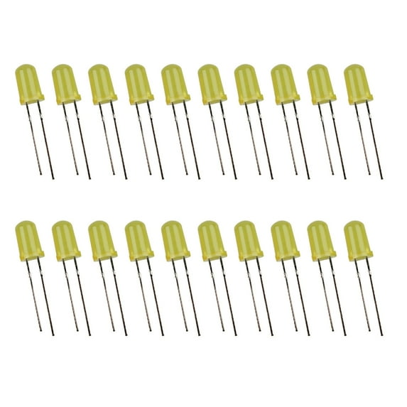20Pcs LED Light Diodes for Science Projects, Electric Experiments and Commercial