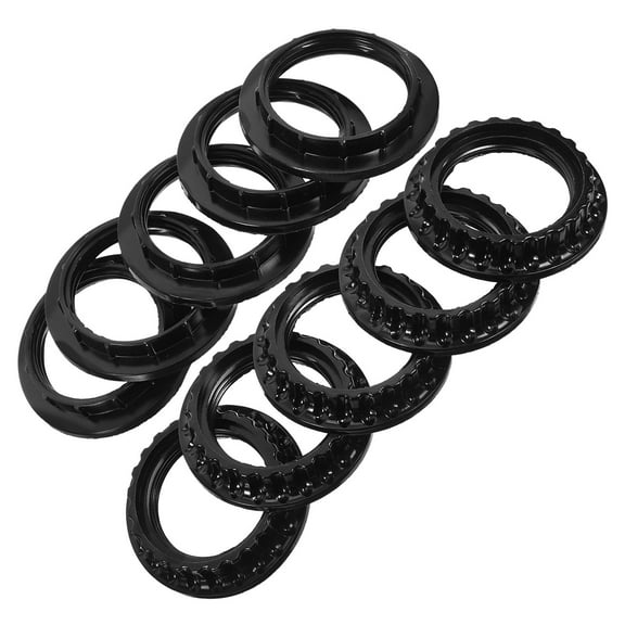 20Pcs Lamp Repair Kit Black Lamp Shade Ring Collar for Secure Light Fixture Attachment