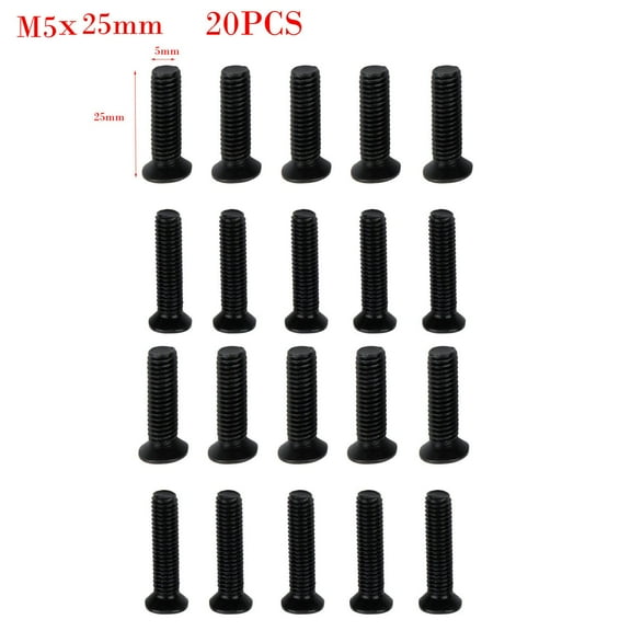 20Pcs Left Hand Thread Fixing Screws for UNF Drill Chuck Adapter Alloy Steel Fasteners for Home and Industrial Use