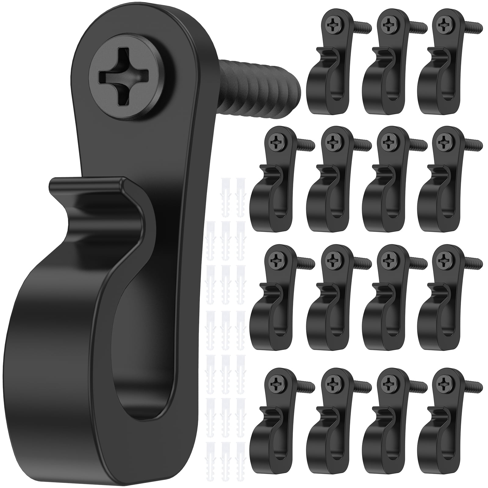 20Pcs Light Hanger Hooks String Light Hooks Set Windproof Screw Hooks