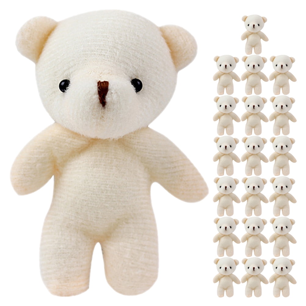 20Pcs Little Bear Toys Stuffed Tiny Bear Soft Tiny Bear DIY Mini Bear Decorations