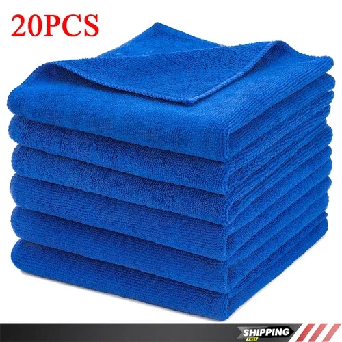 20Pcs Lot Microfiber Detailing Cloths Fits Cars - Scratch-Free Polishing Towels