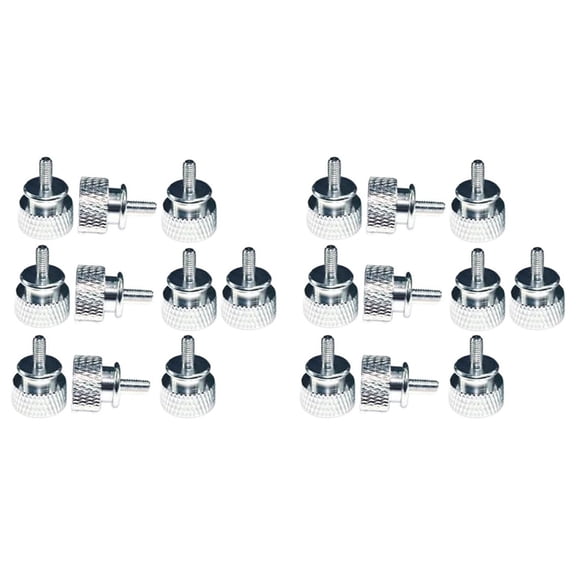 20Pcs/Lot UNC6 -32 M3.5 Hand Screw for GPU Holder PSU Computer Case Side Panel Screws PC Assemble WaterCooling Silver