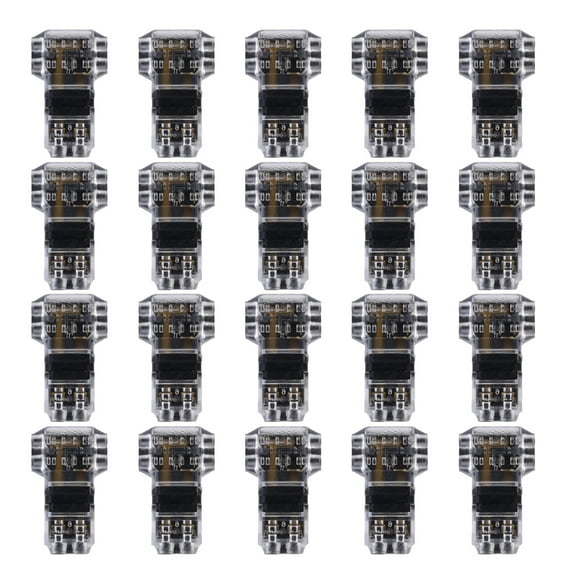 20Pcs Low Voltages and High Voltages Wire Connectors 3 Way 2 Pin Wire Connectors