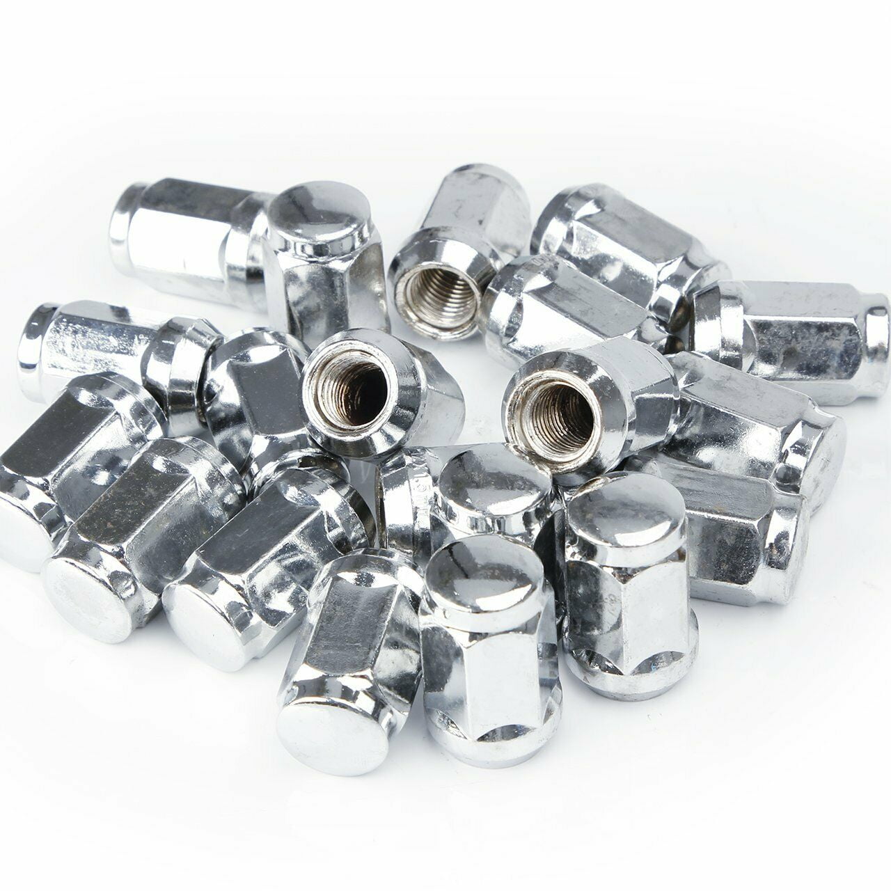 20Pcs Lug Nuts Bulge Acorn 12x1.5 Chrome Wheel Nut for Ford Fusion